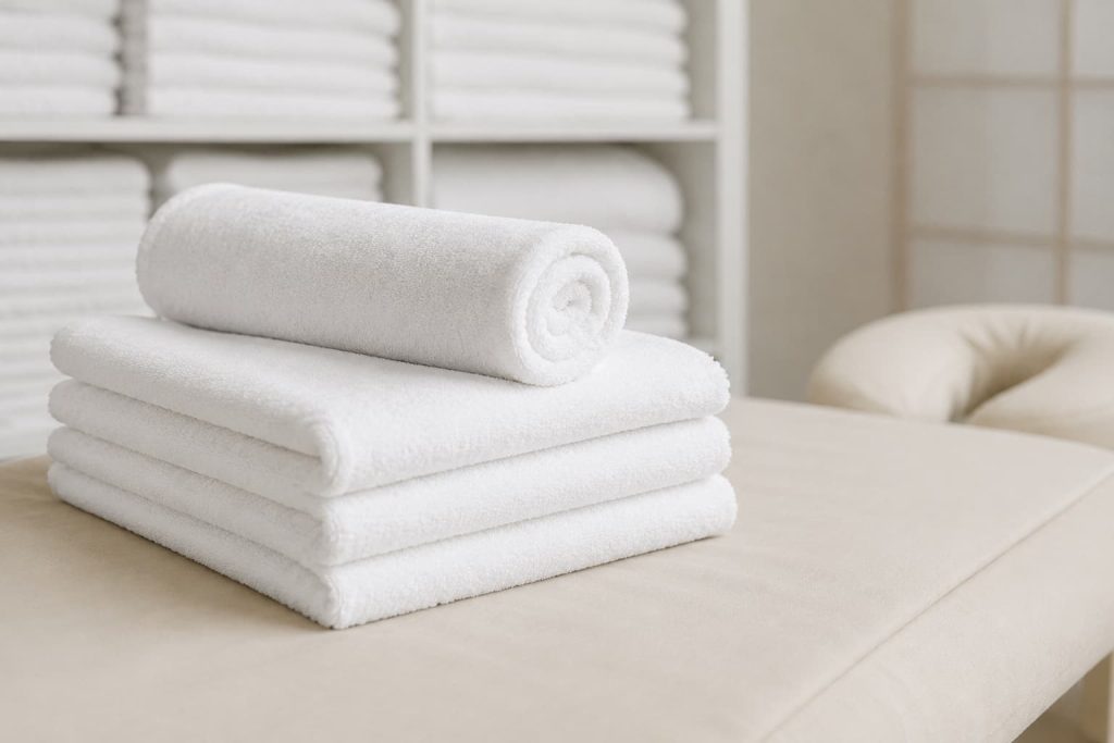 Toalhas para massagem: vale a pena terceirizar?